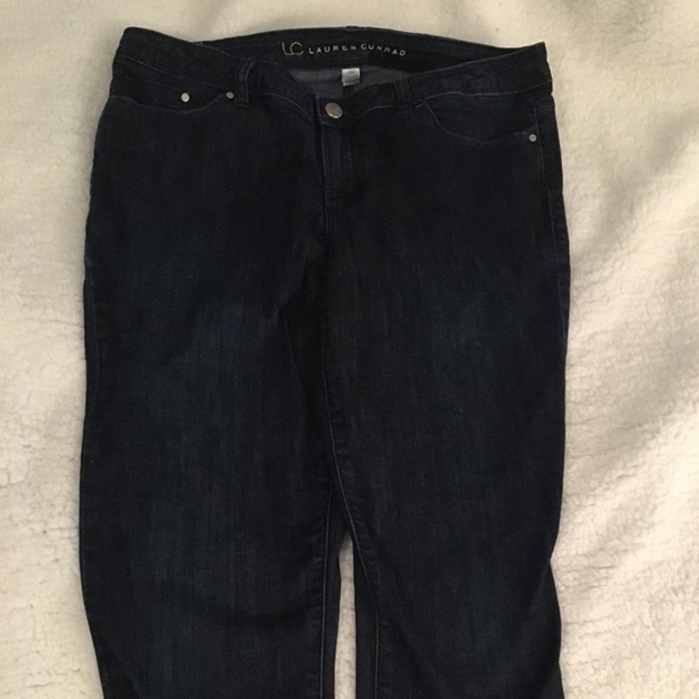 Lauren Conrad dark wash skinny jeans
